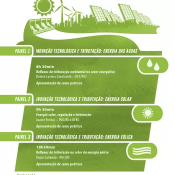 Workshop Tributação e Energias Renováveis acontece amanhã (18)