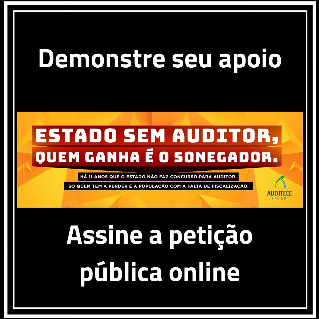 Assine a petição pública online por concurso para AFRE