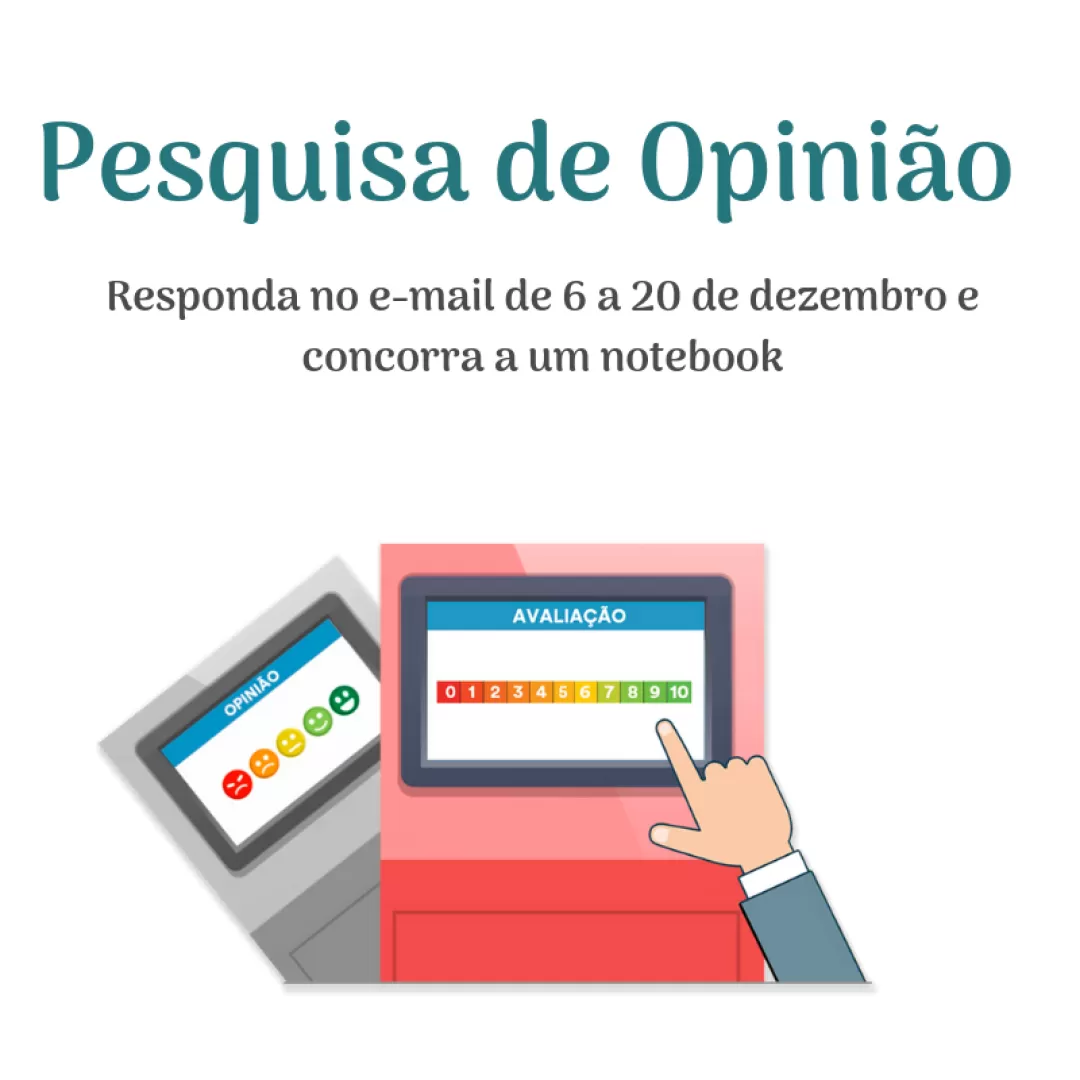 Associados que responderem à pesquisa de opinião concorrerão a um notebook