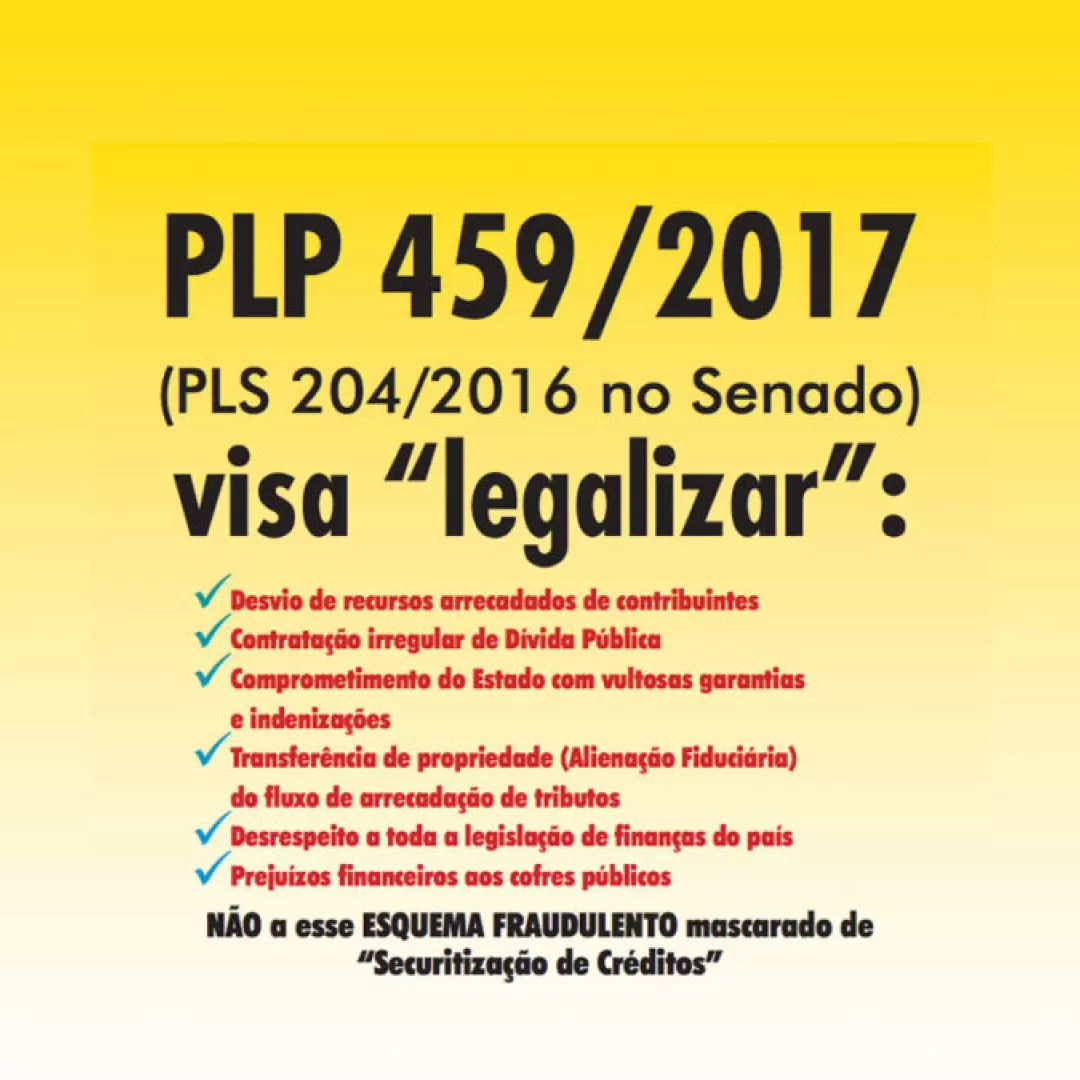 Projeto que tramita no Congresso Nacional pode desviar fluxo da arrecadação tributária