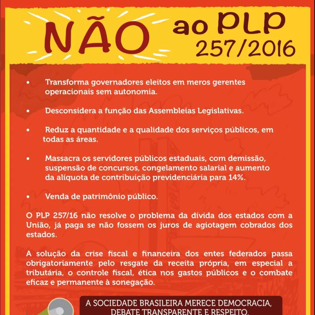 Governo retira urgência do PLP 257/2016