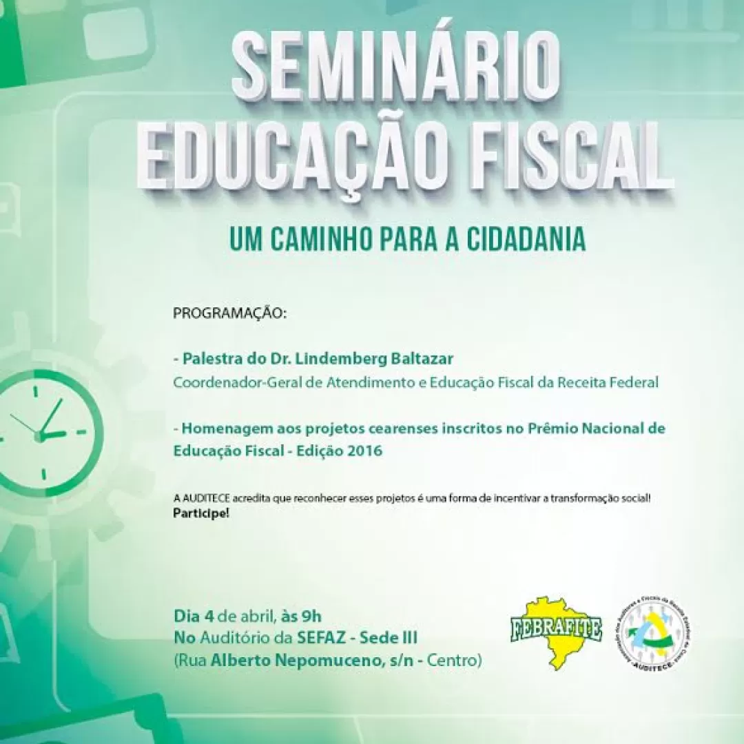 Seminário "Educação Fiscal: Um caminho para a cidadania"